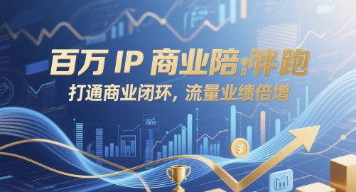 百万IP商业陪跑，打通商业闭环，流量业绩倍增-大齐资源站