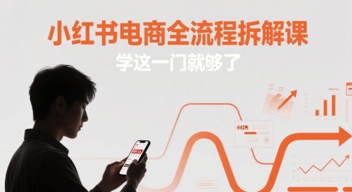 小红书电商全流程拆解课，学这一门就够了-大齐资源站