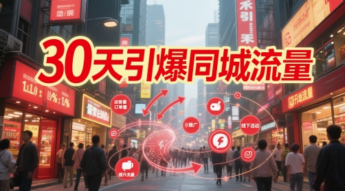 30天引爆同城流量：团购篇 认知篇 流量篇 来客篇 达人篇 老板人设IP篇 投流篇-大齐资源站