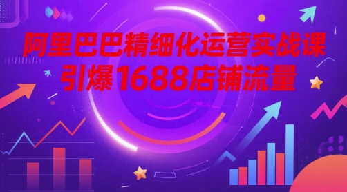 阿里巴巴精细化运营实战课，引爆1688店铺流量-大齐资源站