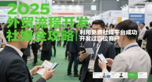 2025外贸流程开发社媒全攻略，利用免费社媒平台成功开发过百位客户-大齐资源站