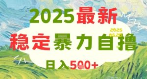 2025最新暴力自撸项目，日入5张+，可矩阵操作【揭秘】-大齐资源站