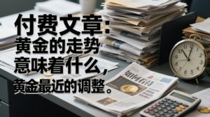 付费文章：黄金的走势意味着什么，如何看待黄金最近的调整-大齐资源站