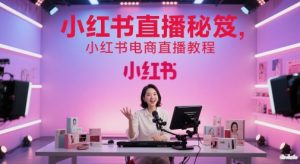 小红书直播秘笈，小红书电商直播教程-大齐资源站