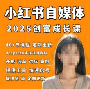 小红书电商自媒体创富课2.0版，实战打卡笔记训练营-大齐资源站