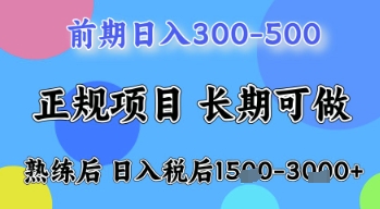 五一节高收益项目，前期做一天收益300-500左右，熟练后日入收益1.5k【揭秘】-大齐资源站