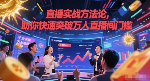 直播实战方法论，助你快速突破万人直播间门槛-大齐资源站