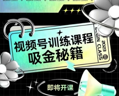 如何做好视频号，视频号训练课程，吸金秘籍-大齐资源站