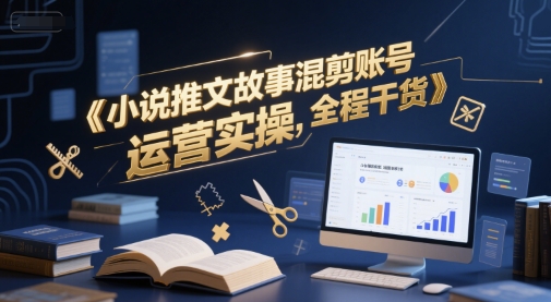 小说推文故事混剪账号运营实操，全程干货-大齐资源站