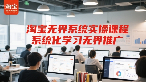 淘宝无界系统实操课程，系统化学习无界推广-大齐资源站