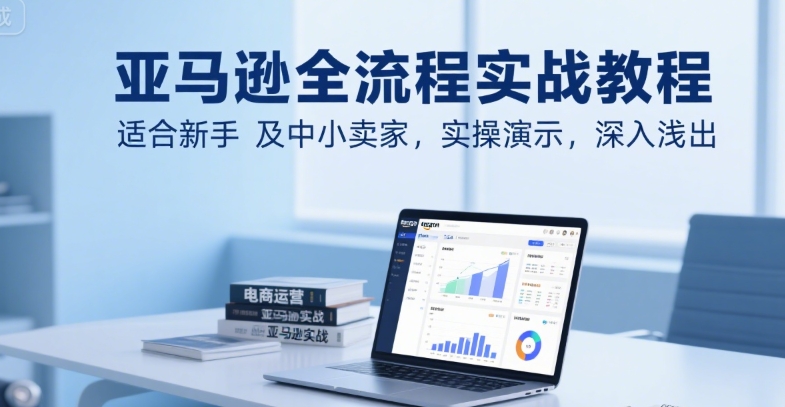 亚马逊全流程实战教程，适合新手及中小卖家，实操演示，深入浅出-大齐资源站