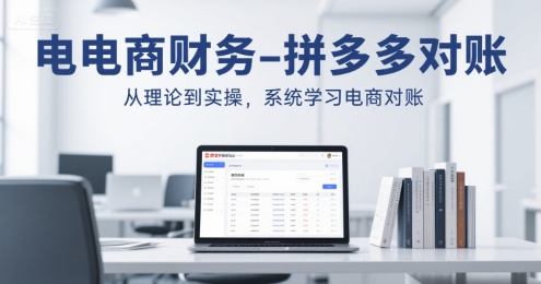 电商财务-拼多多对账，从理论到实操，系统学习电商对账-大齐资源站