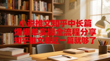 小说推文知乎中长篇爆单实操全流程分享，知乎推文看这一篇就够了-大齐资源站
