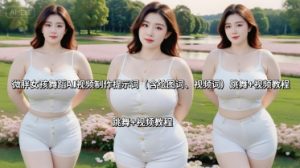 微胖女孩舞蹈AI视频制作提示词（含绘图词、视频词） 跳舞+视频教程-大齐资源站