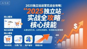 2025独立站运营实战全攻略，一站式掌握独立站运营核心技能-大齐资源站