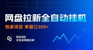 网盘拉新全自动挂G，独家技术，操作简单，自动完成拉新任务，单窗口3张【揭秘】-大齐资源站