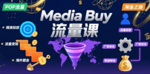 Media Buy之POP流量课,带你开启海外Media Buy淘金之路-大齐资源站
