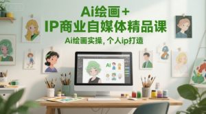 Ai绘画+IP商业自媒体精品课，Ai绘画实操，个人ip打造-大齐资源站