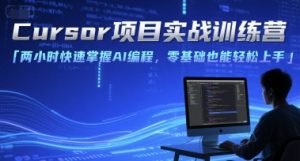 Cursor项目实战训练营，两小时快速掌握AI编程，零基础也能轻松上手-大齐资源站