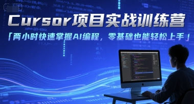 Cursor项目实战训练营，两小时快速掌握AI编程，零基础也能轻松上手-大齐资源站