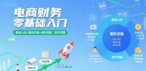 电商财务零基础入门，基础认知+基础实操+进阶突破，轻松掌握-大齐资源站