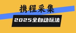 2025携程信息采集全自动玩法，高单价，零人工，全天开干【揭秘】-大齐资源站