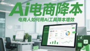 Ai电商降本增效线上课,电商人如何用Ai工具降本增效-大齐资源站