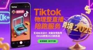 Tiktok物理整蛊直播陪跑服务-tiktok跨境2025-大齐资源站