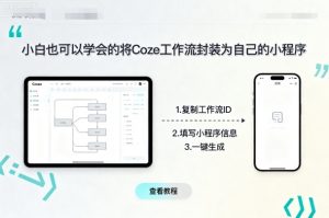 小白也可以学会的将coze工作流封装为自己的小程序-大齐资源站