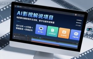 AI影视解说项目，电影解说爆款制作全流程，新手也能快速掌握-大齐资源站