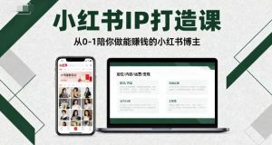 小红书IP打造课,从0-1陪你做能賺钱小红书博主-大齐资源站