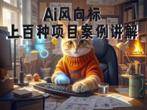 Ai风向标-附100种项目案例玩法-0基础小白到大神ai视频商业应用教学-大齐资源站