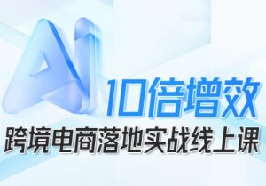 跨境电商10倍增效,跨境电商AI落地实战线上课-大齐资源站