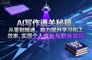 AI写作通关秘籍，从零到精通，助力提升学习和工作效率，实现个人成长与职业变现-大齐资源站