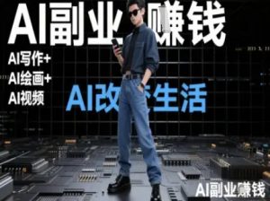 AI改变生活（Ai写作+AI绘画+Ai视频），AI副业挣钱-大齐资源站