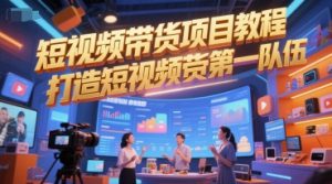 短视频带货项目教程，打造短视频带货第一队伍-大齐资源站