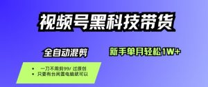 视频号黑科技短视频带货,新手一个月也1W+,纯搬运一刀不用剪,零投入【揭秘】-大齐资源站