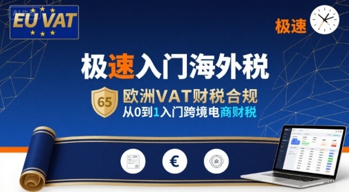 极速入门海外税，欧洲VAT财税合规，从0到1入门跨境电商财税-大齐资源站