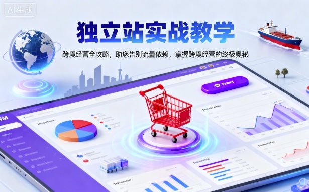 独立站实战教学，跨境经营全攻略，助您告别流量依赖，掌握跨境经营的终极奥-大齐资源站