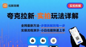 全网最新最细的夸克拉新实拍玩法，夸克搜索实拍详细拆解-大齐资源站