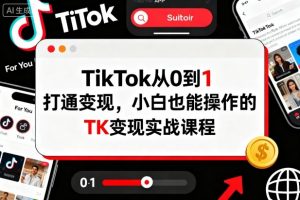 TikTok从0到1打通变现，小白也能操作的TK变现实战课程-大齐资源站