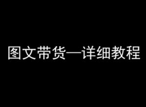 抖音图文带货详细教程,简单易上手,小白都能学会-大齐资源站