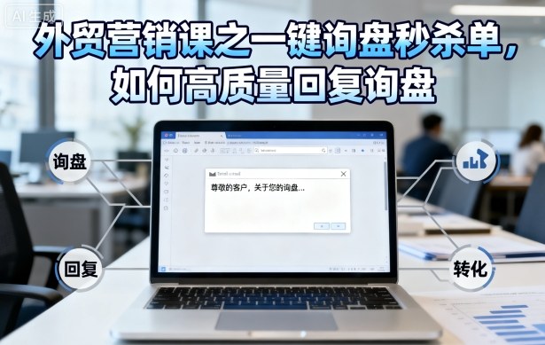 外贸营销课之一键询盘秒杀单，如何高质量回复询盘-大齐资源站