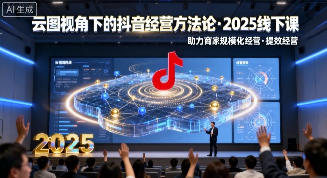 云图视角下的抖音经营方法论，2025线下课，助力商家规模化经营，提效经营（录音+字幕）-大齐资源站