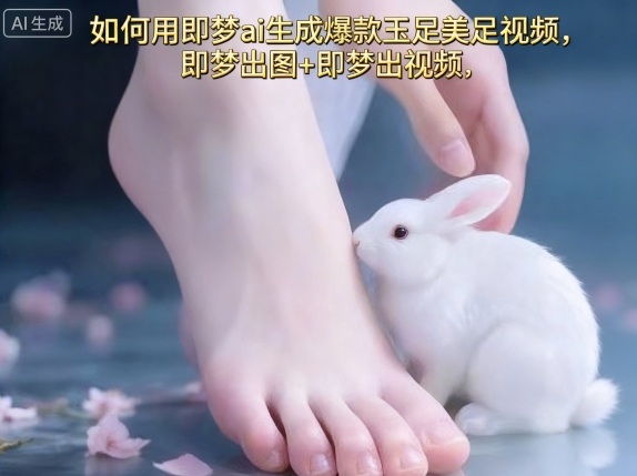 如何用即梦ai生成爆款玉足美足视频，即梦出图+即梦出视频，快速涨粉-大齐资源站