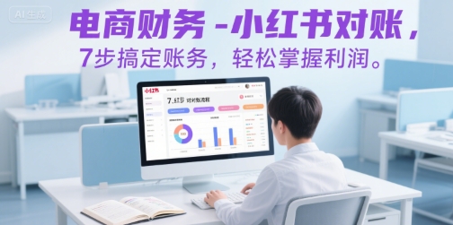 电商财务-小红书对账，7步搞定账务，轻松掌握利润-大齐资源站