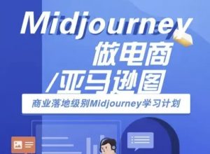 Midjourney做电商亚马逊图-商业落地级别Midjourney学习计划-AI跨境电商教程-大齐资源站