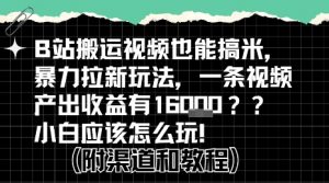 b站掘金计划？搬运视频也能挣拉新的收益，小白应该怎么玩！-大齐资源站