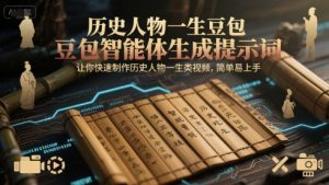 历史人物一生豆包智能体生成提示词，让你快速制作历史人物一生类视频，简单易上手-大齐资源站
