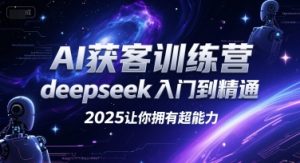 AI获客训练营，deepseek入门到精通，2025让你拥有超能力-大齐资源站